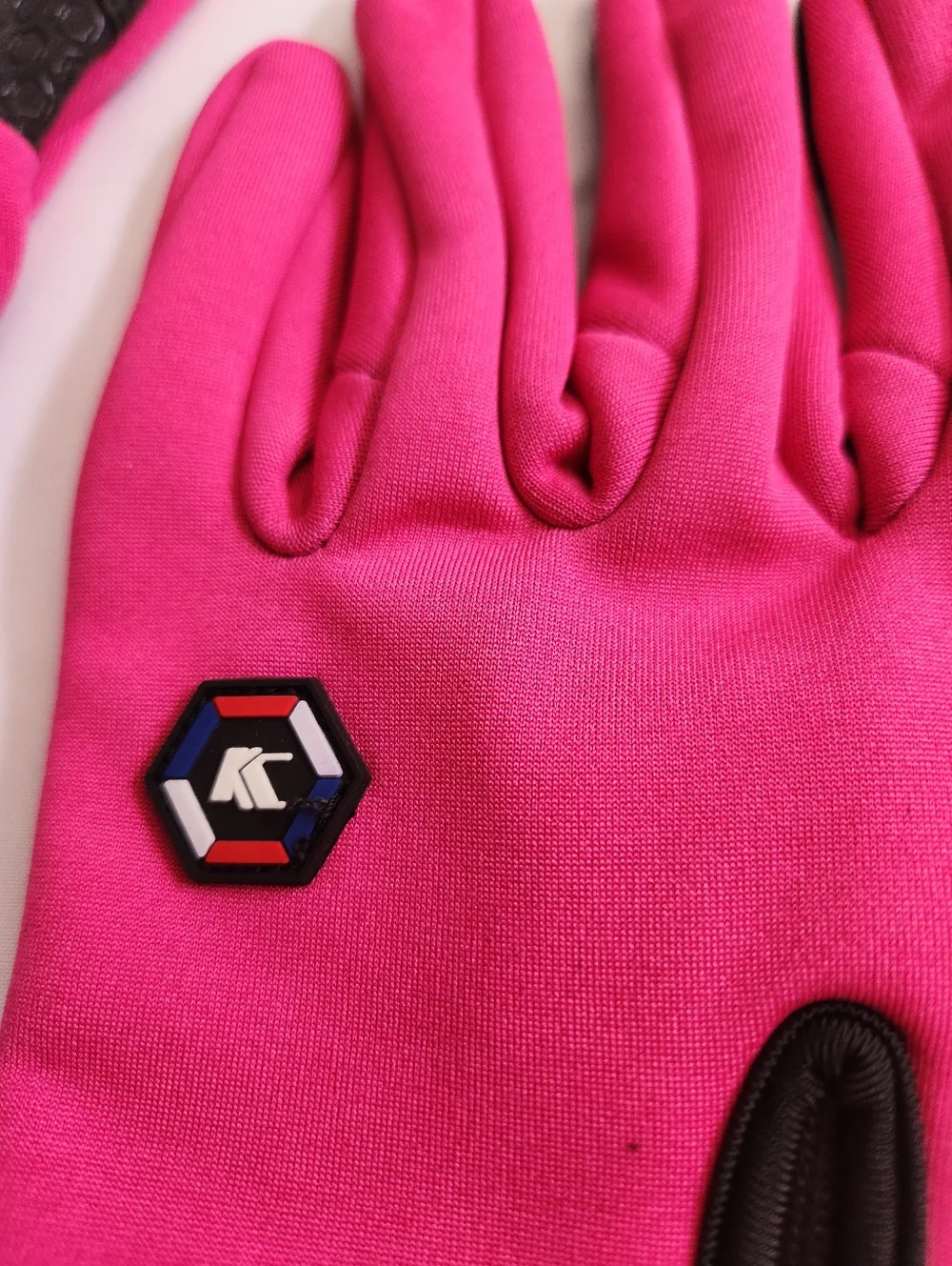 Womans Pink Winter Sport Gloves, Touchscreen